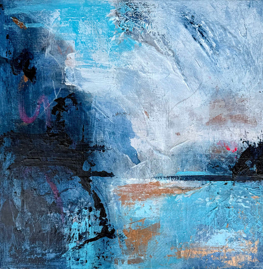 Abstract Original Art - Lunar Horizon