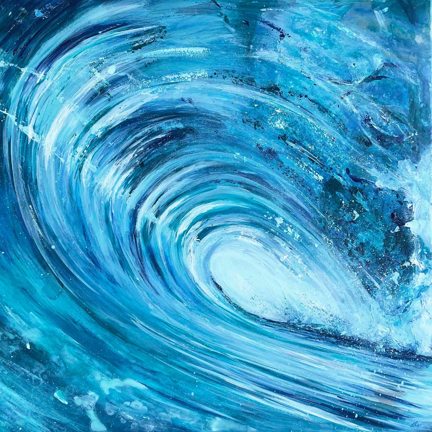 Original Barrel Wave art close up