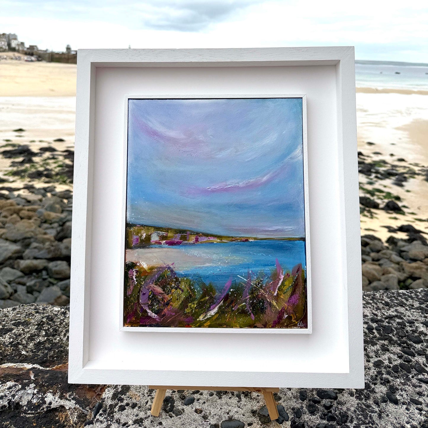 'Coastal Delight' Seascape Painting - Hayle Estuary Cornwall
