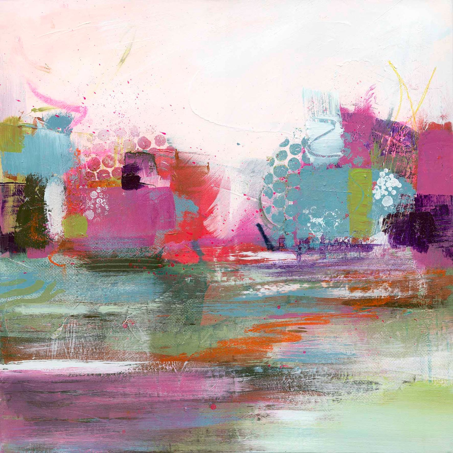 Current Of Colour- Abstract Painting