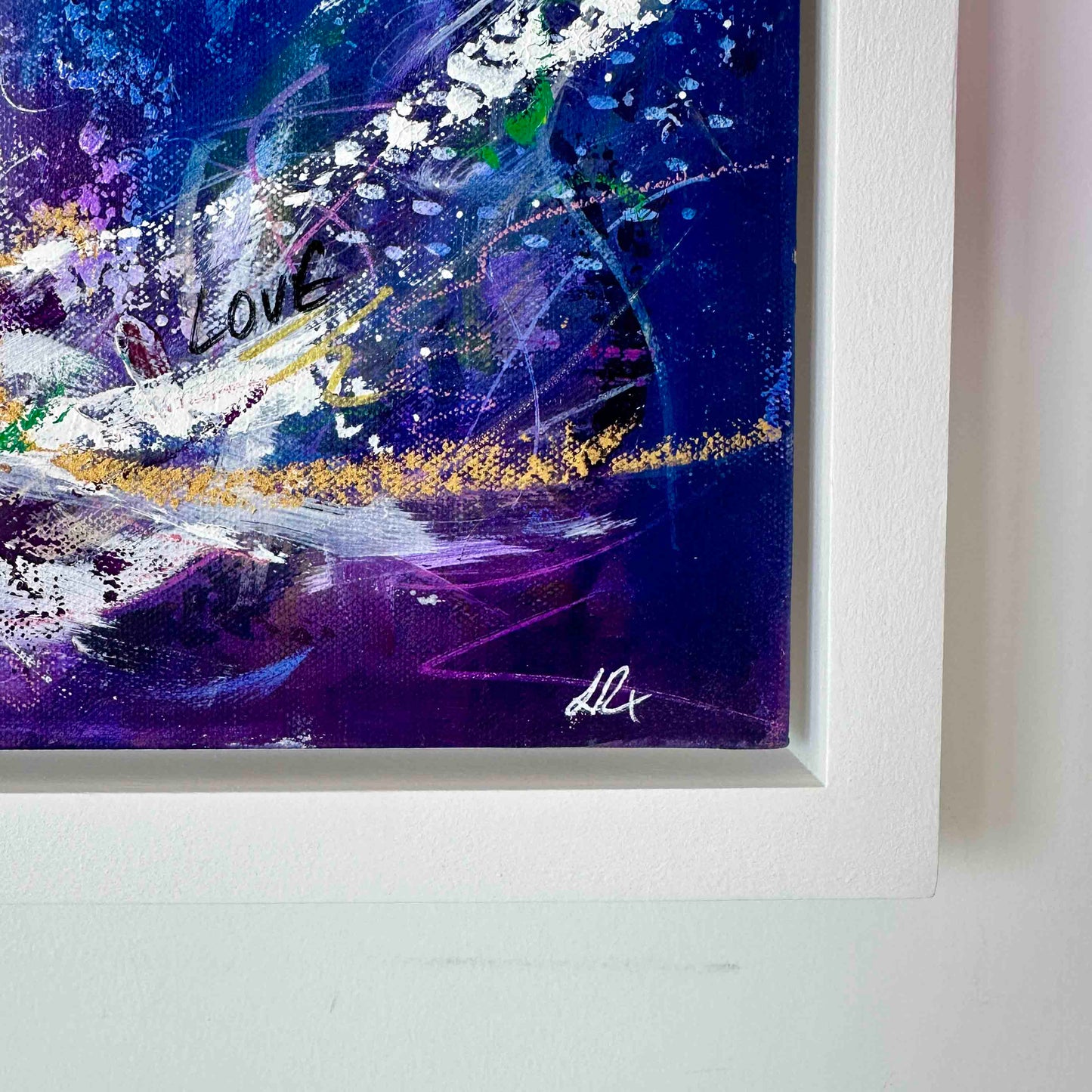Reach for the stars - Original Ballerina Painting - Leana Robinson Art