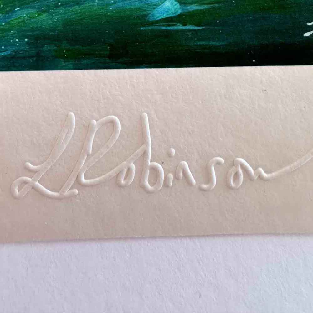 Leana Robinson Art - embossed signature