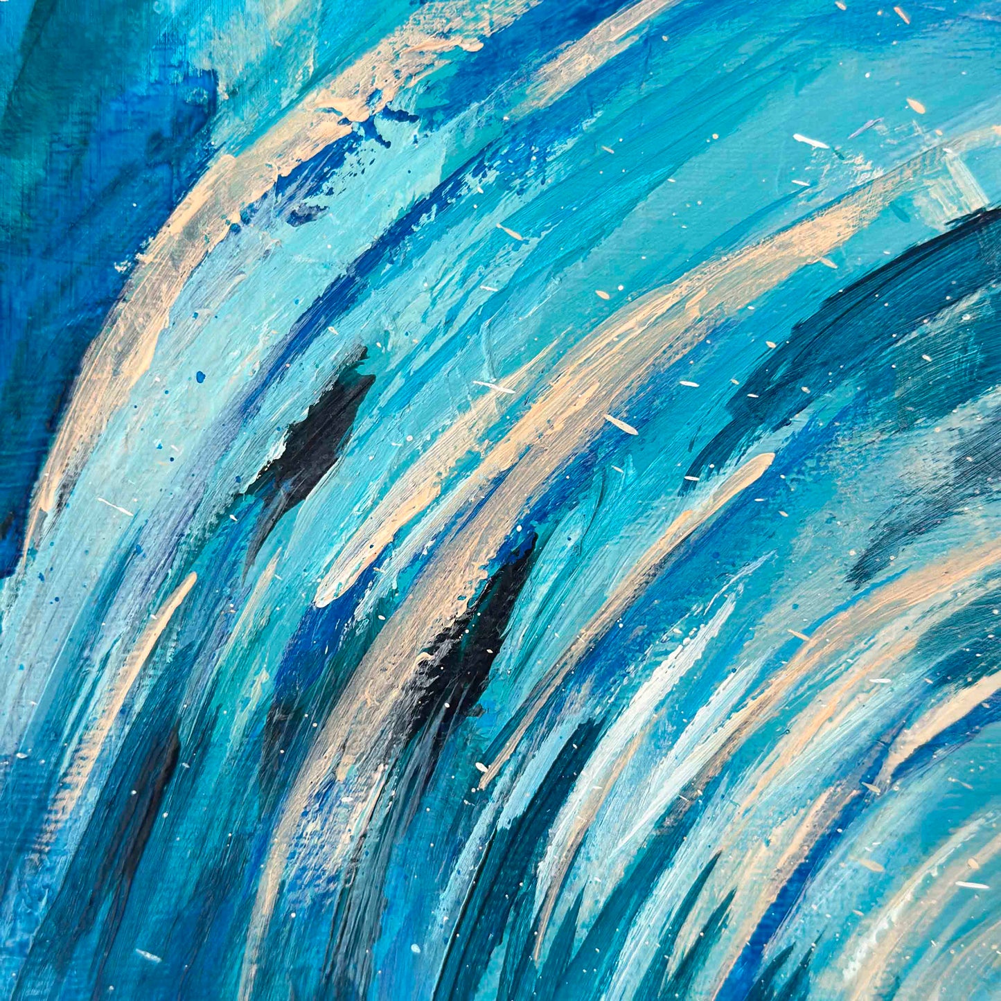 Original Barrel Wave art close up