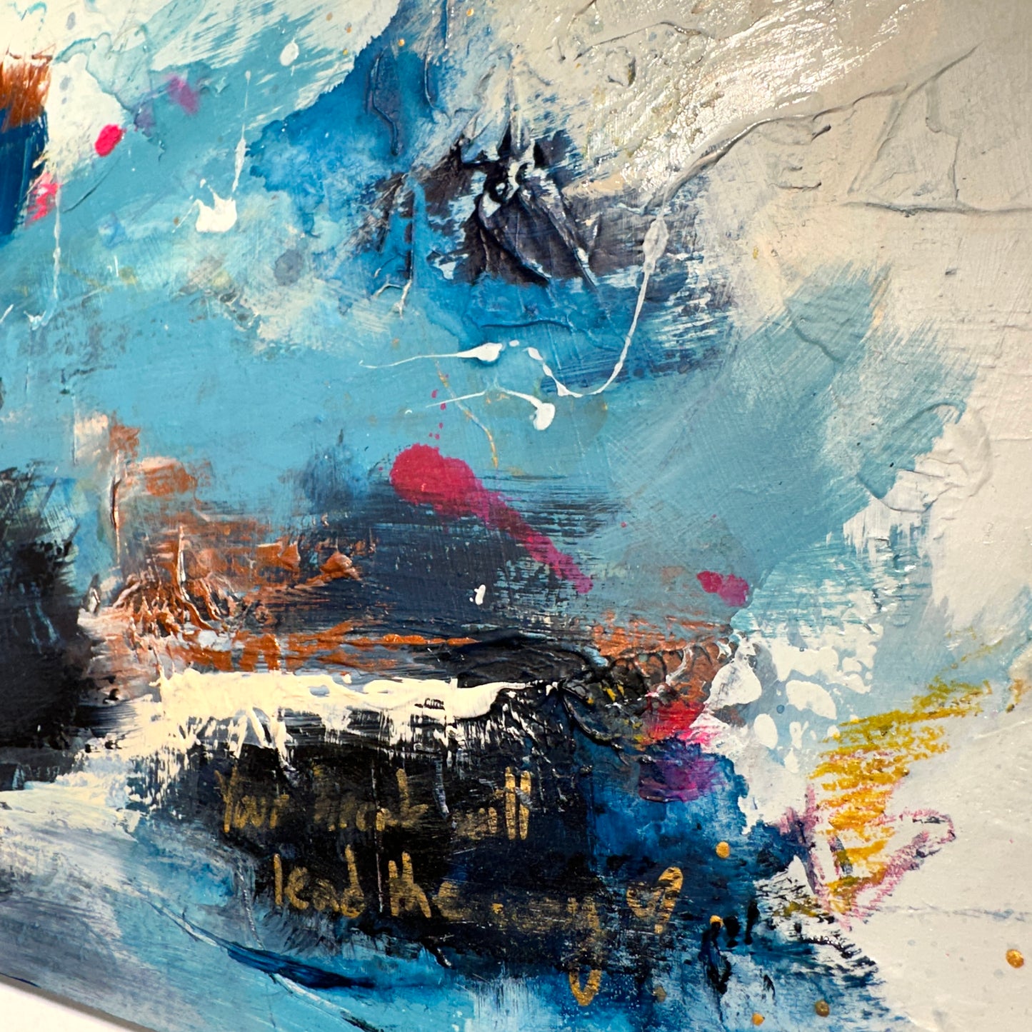 Instinct - Blue abstract original painting