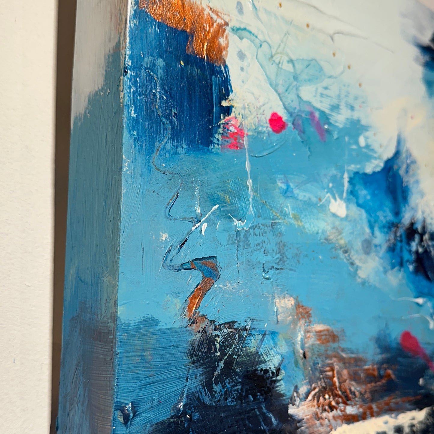 Instinct - Blue abstract original painting