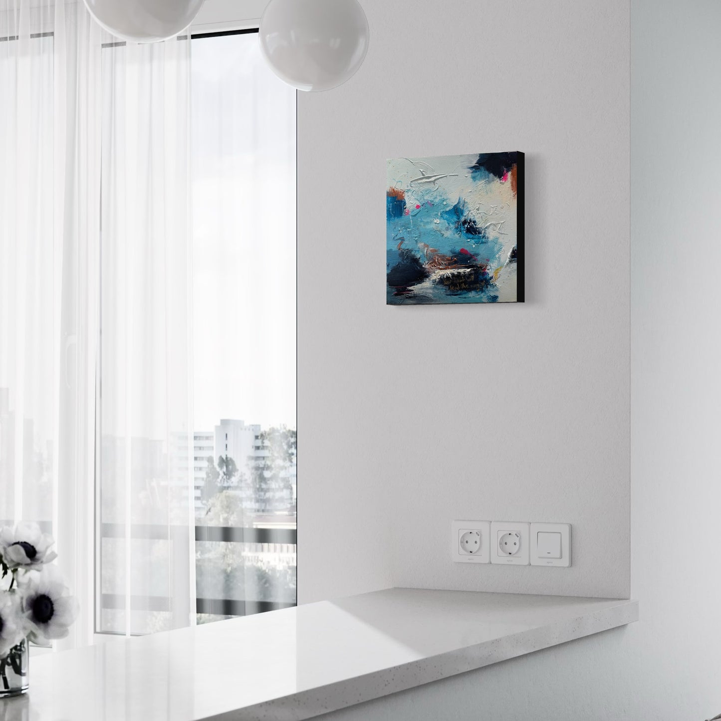 Instinct - Blue abstract original painting