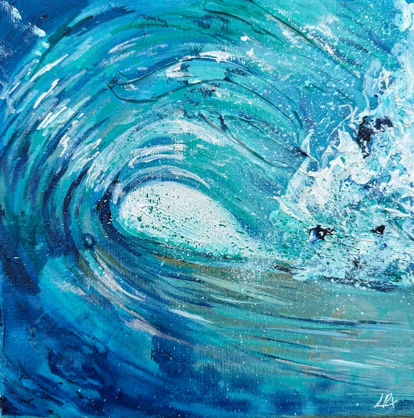 Original Barrel Wave art close up