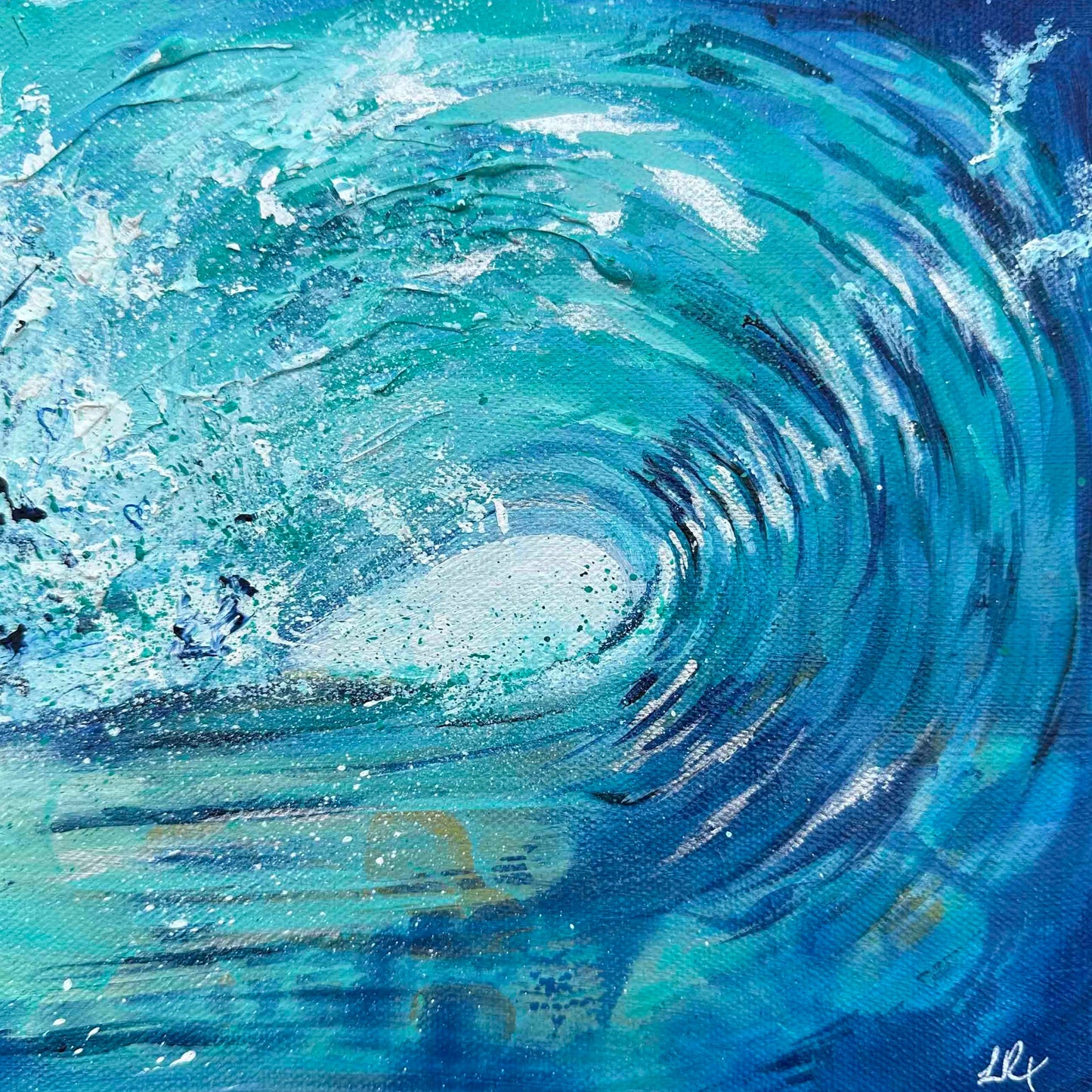 Original Barrel Wave art close up