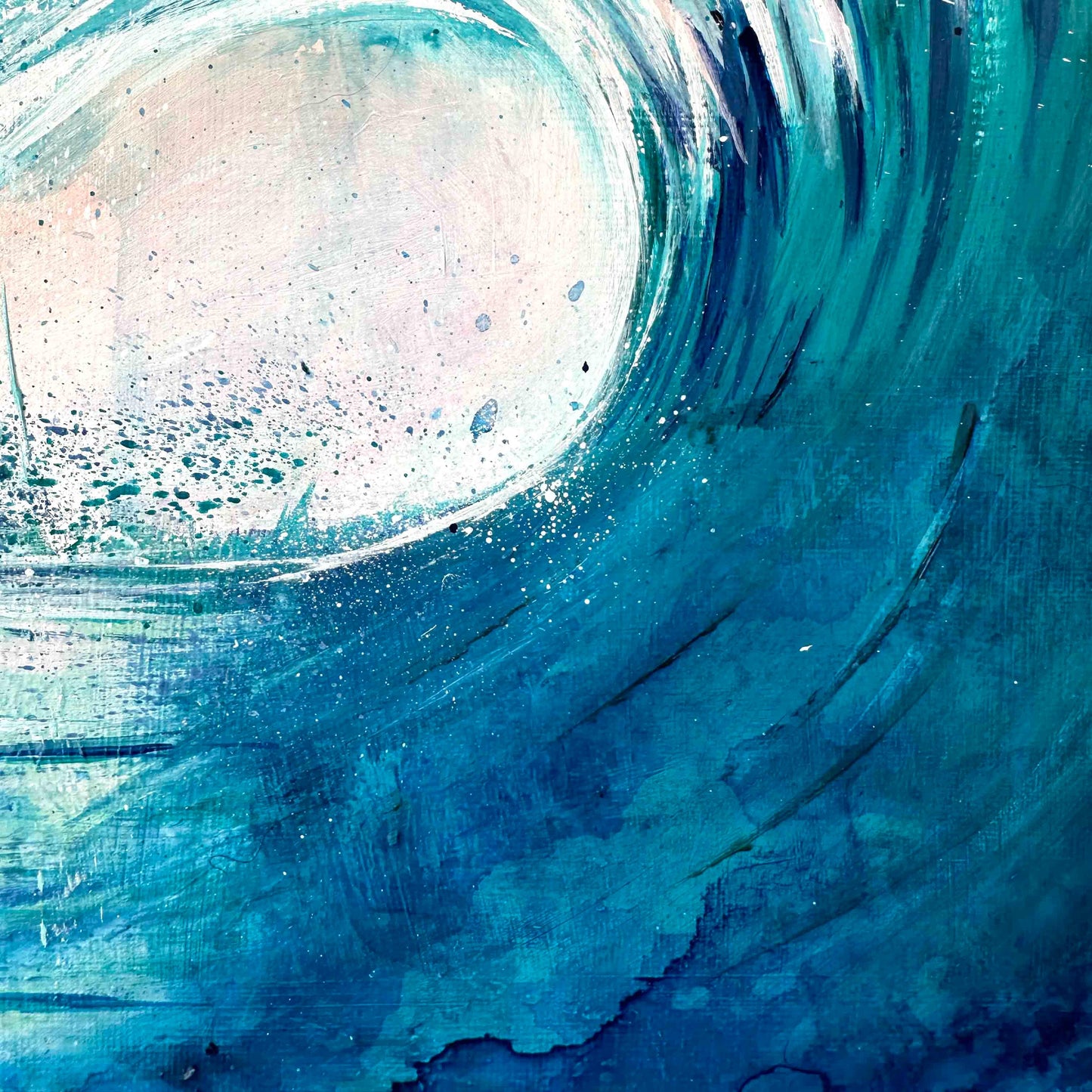 Original Barrel Wave art close up