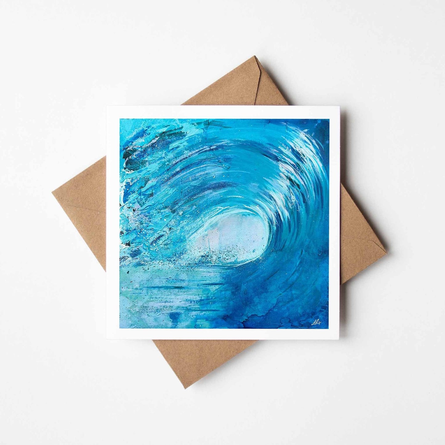 Twilight Wave Greeting Card