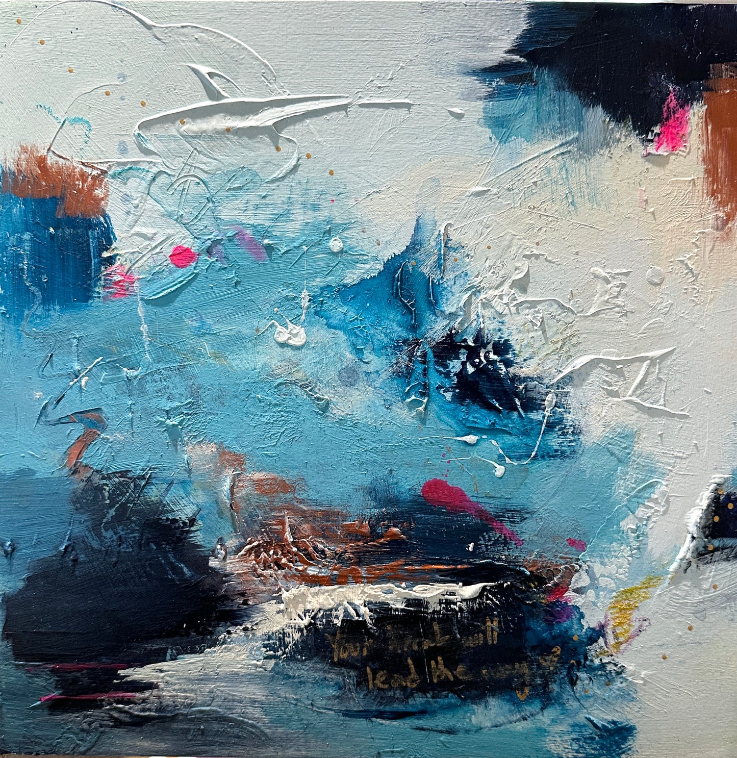Instinct - Blue abstract original painting