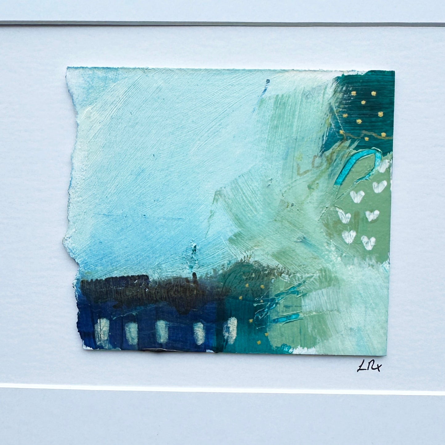 Mini Abstract - Original Painting - Love Letter 2