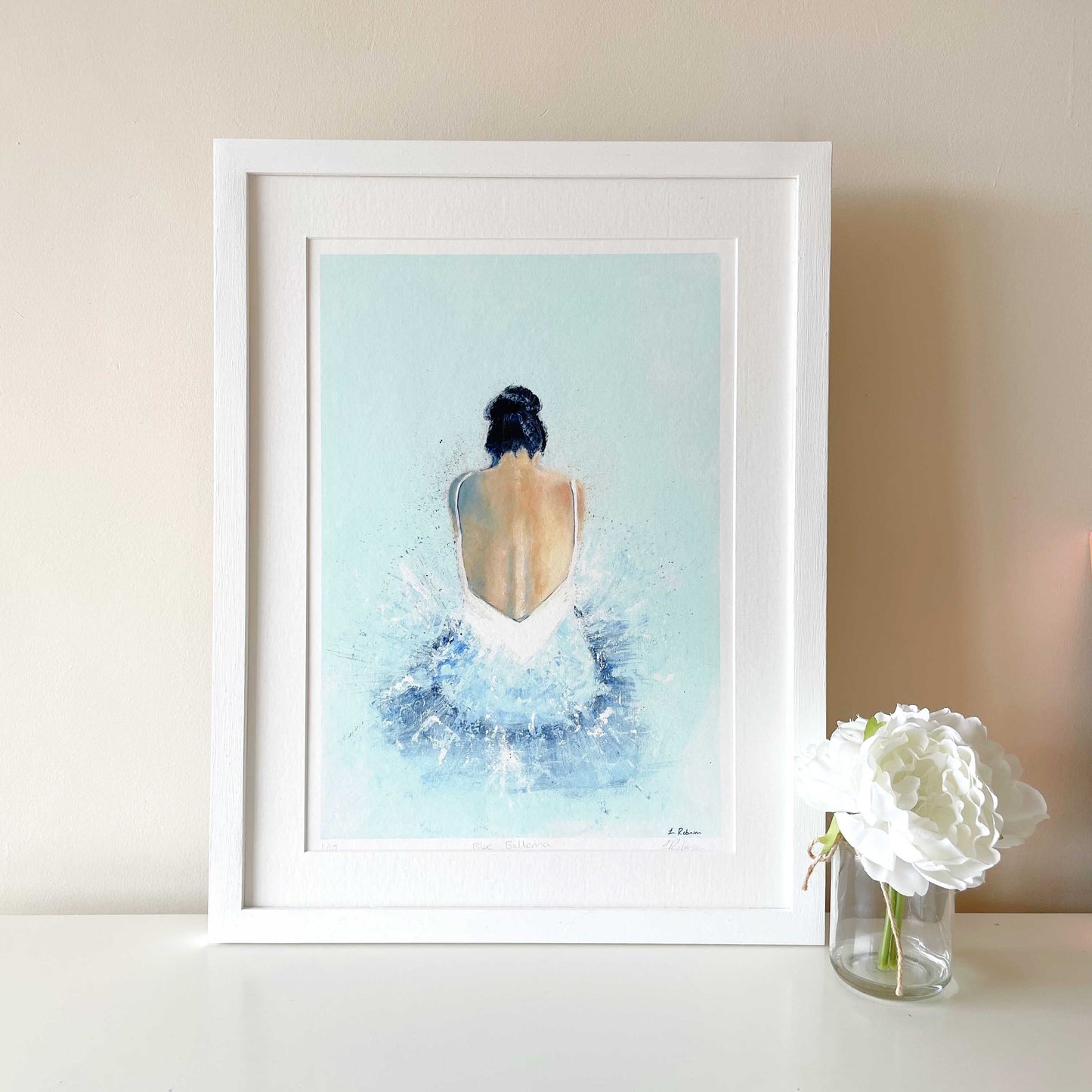 Blue Ballerina Acrylic Print