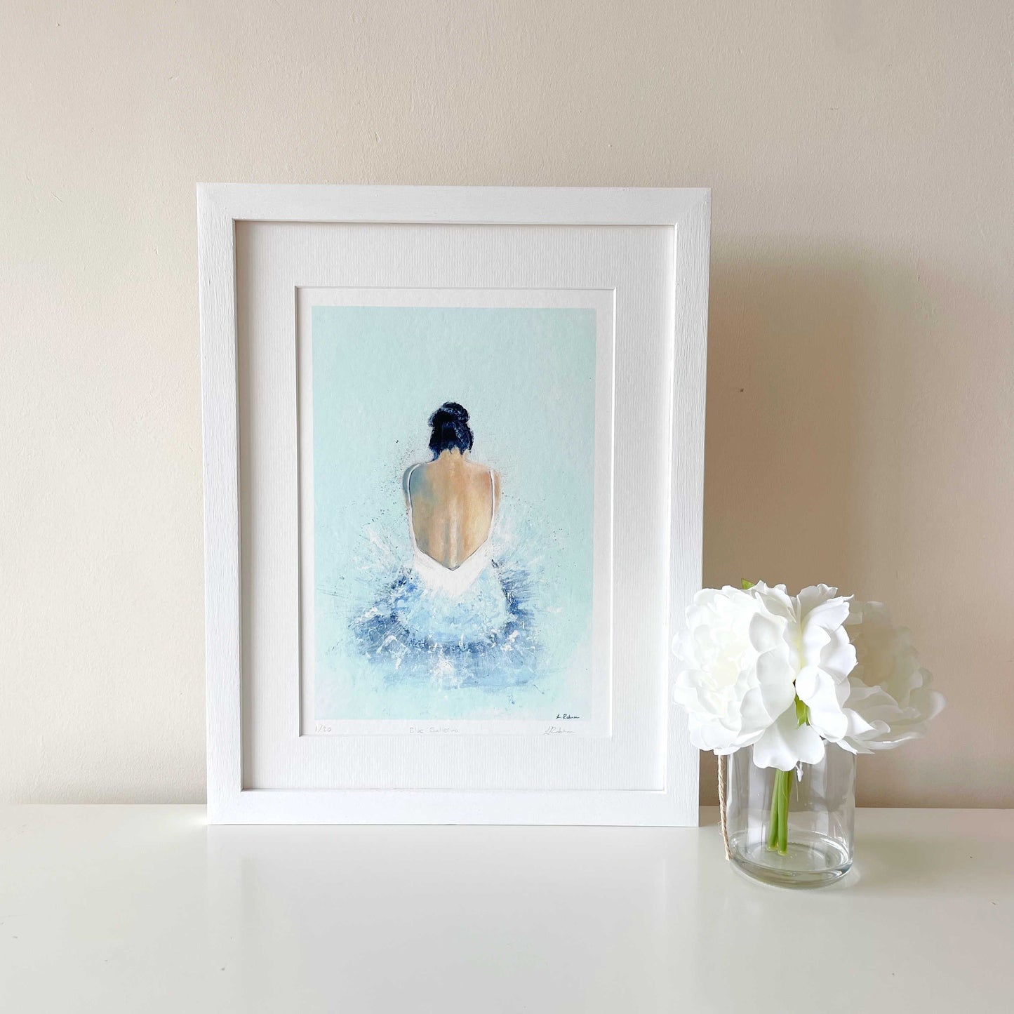 Blue Ballerina Acrylic Print