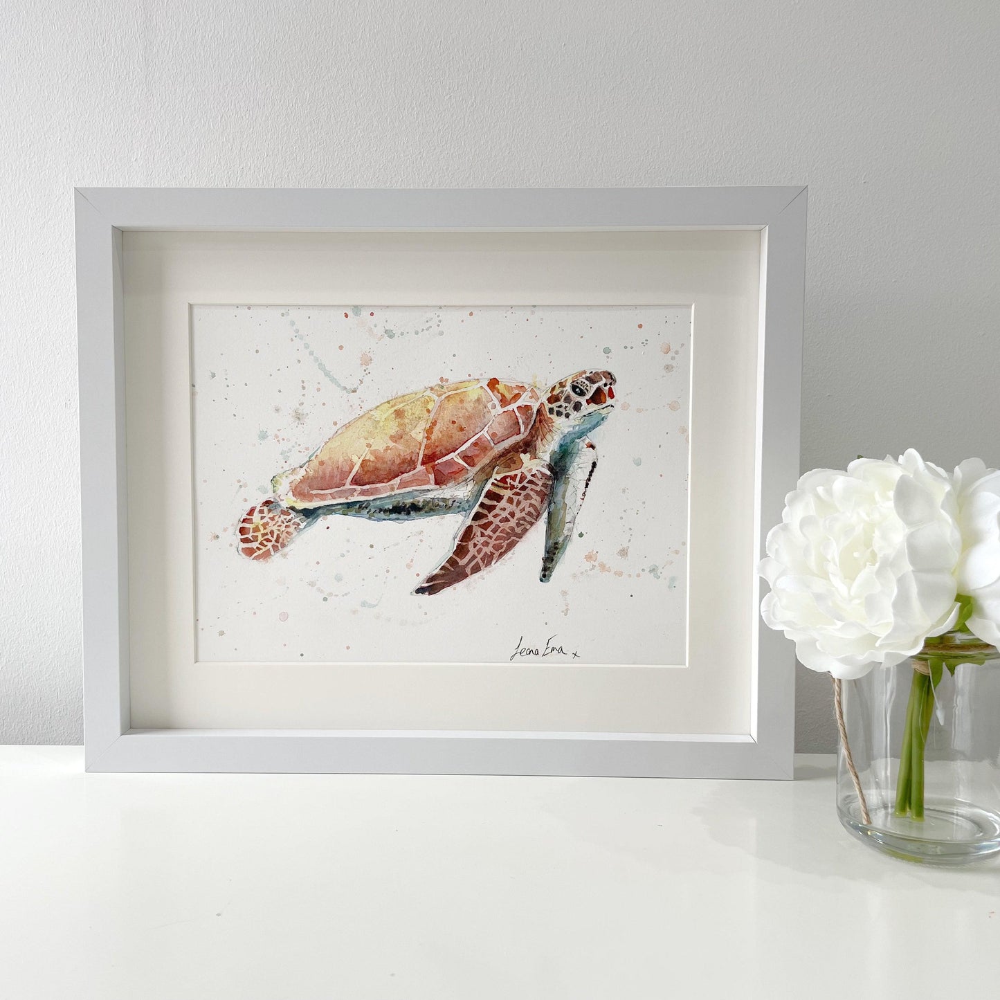 Original Sea Turtle Watercolour Painting