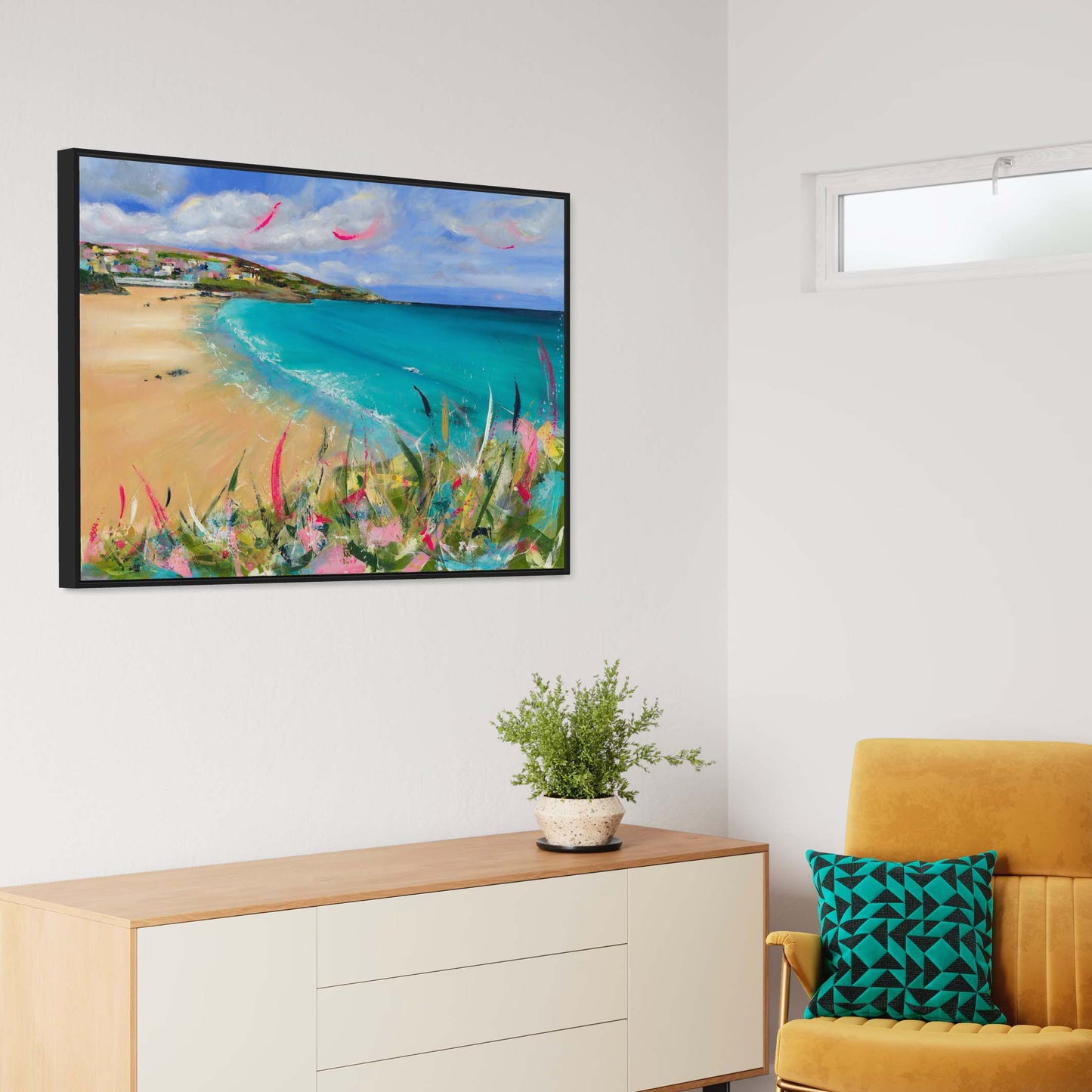 Leana Robinson Art - A Place in my heart - fine art print of Porthmeor beach in St Ives, Cornwall