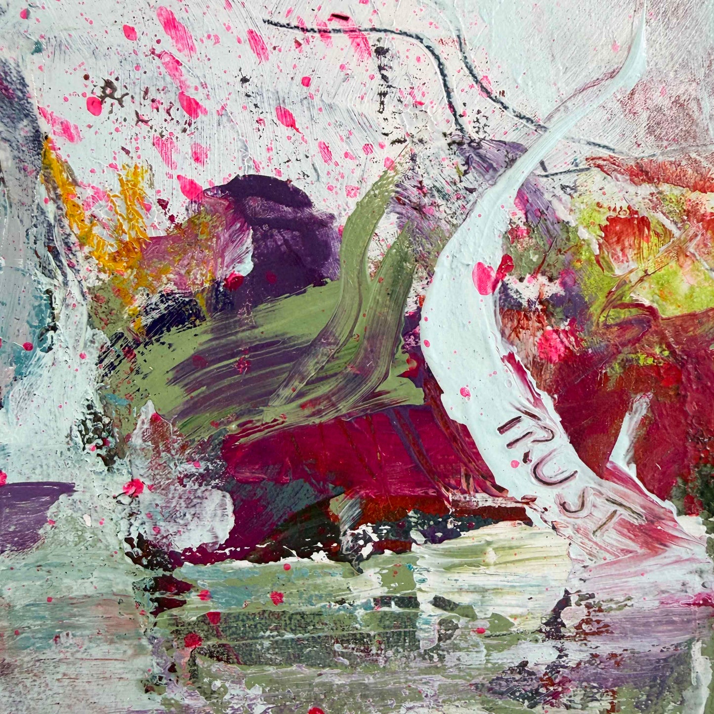 A Little Harbour In Colour - Abstract Painting