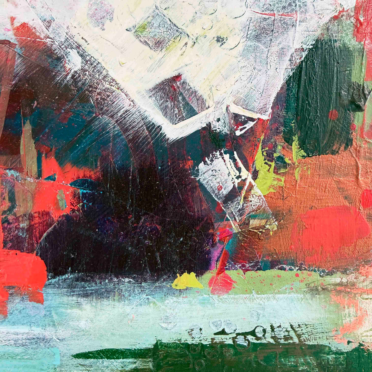 Between Light and Tide - Abstract Painting