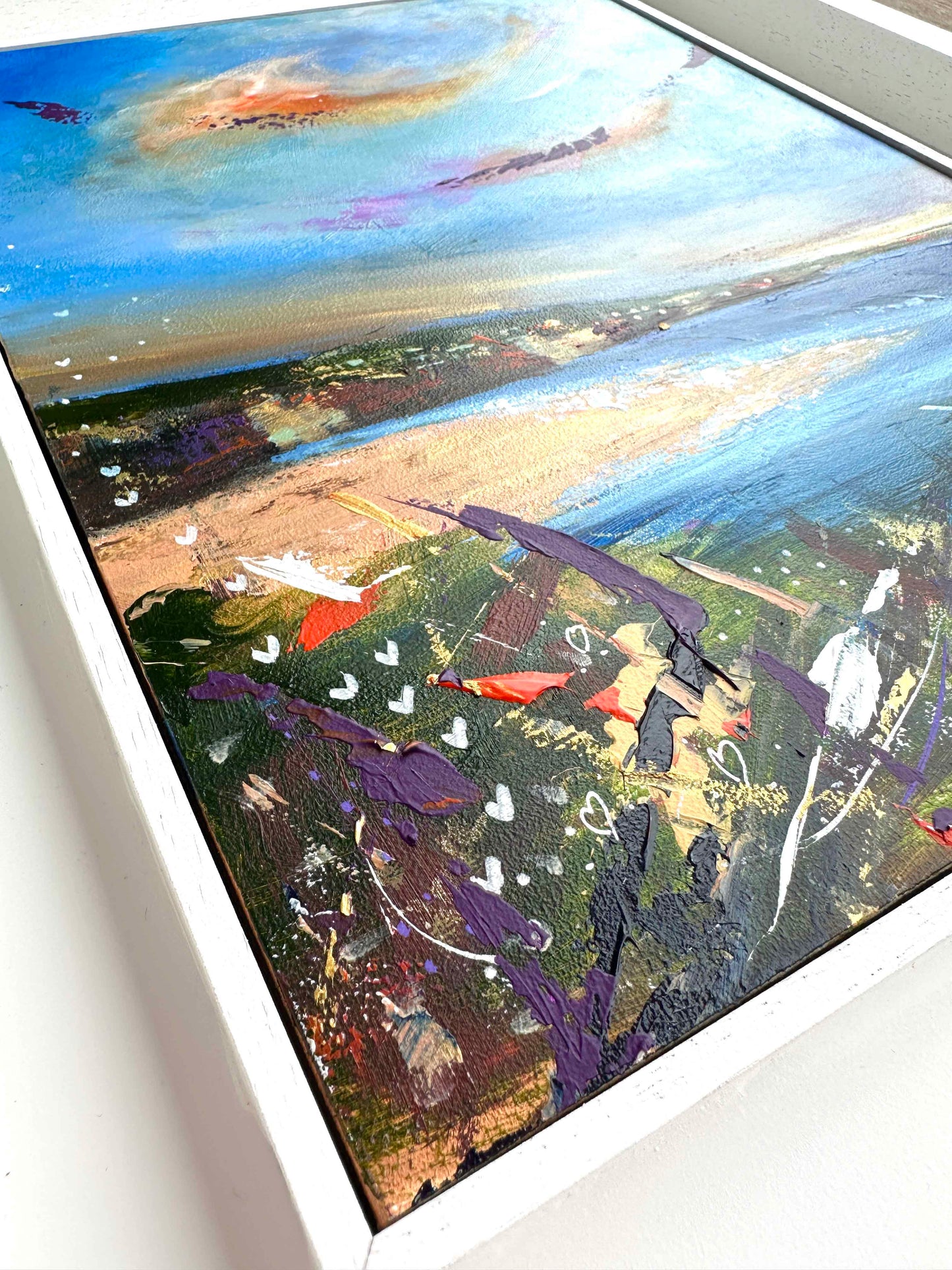 Original Seascape Painting - Hayle Estuary Cornwall - Leana Robinson Art