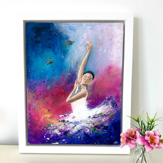 Feel The Beat - Original Ballerina Painting