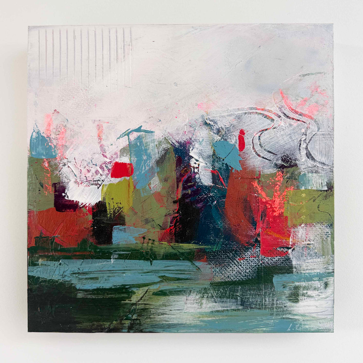 Harbour Alive - Abstract Painting