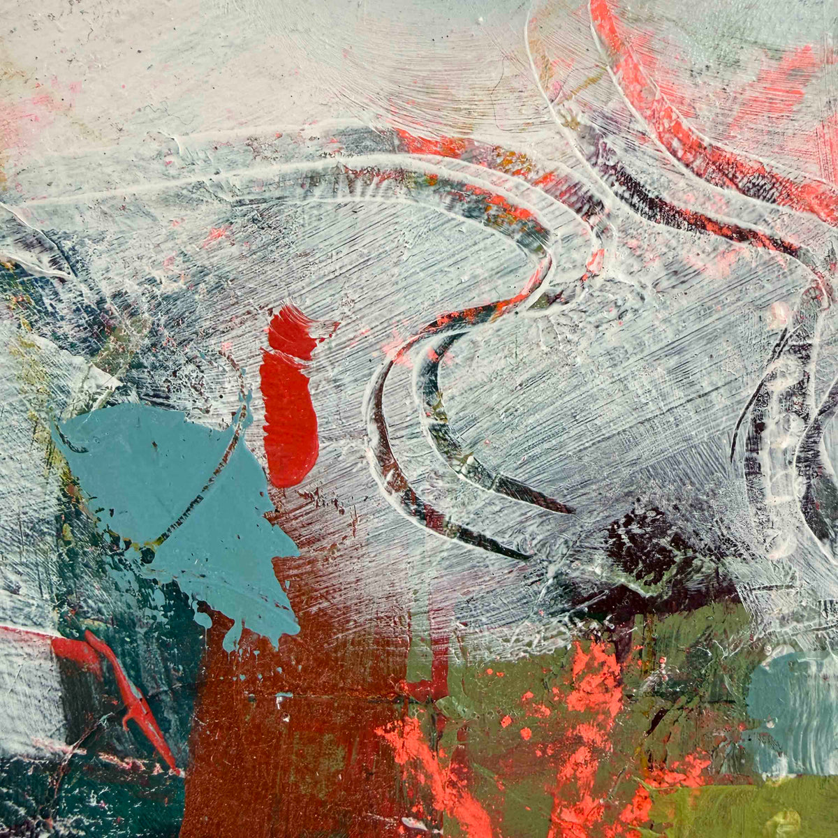 Harbour Alive - Abstract Painting
