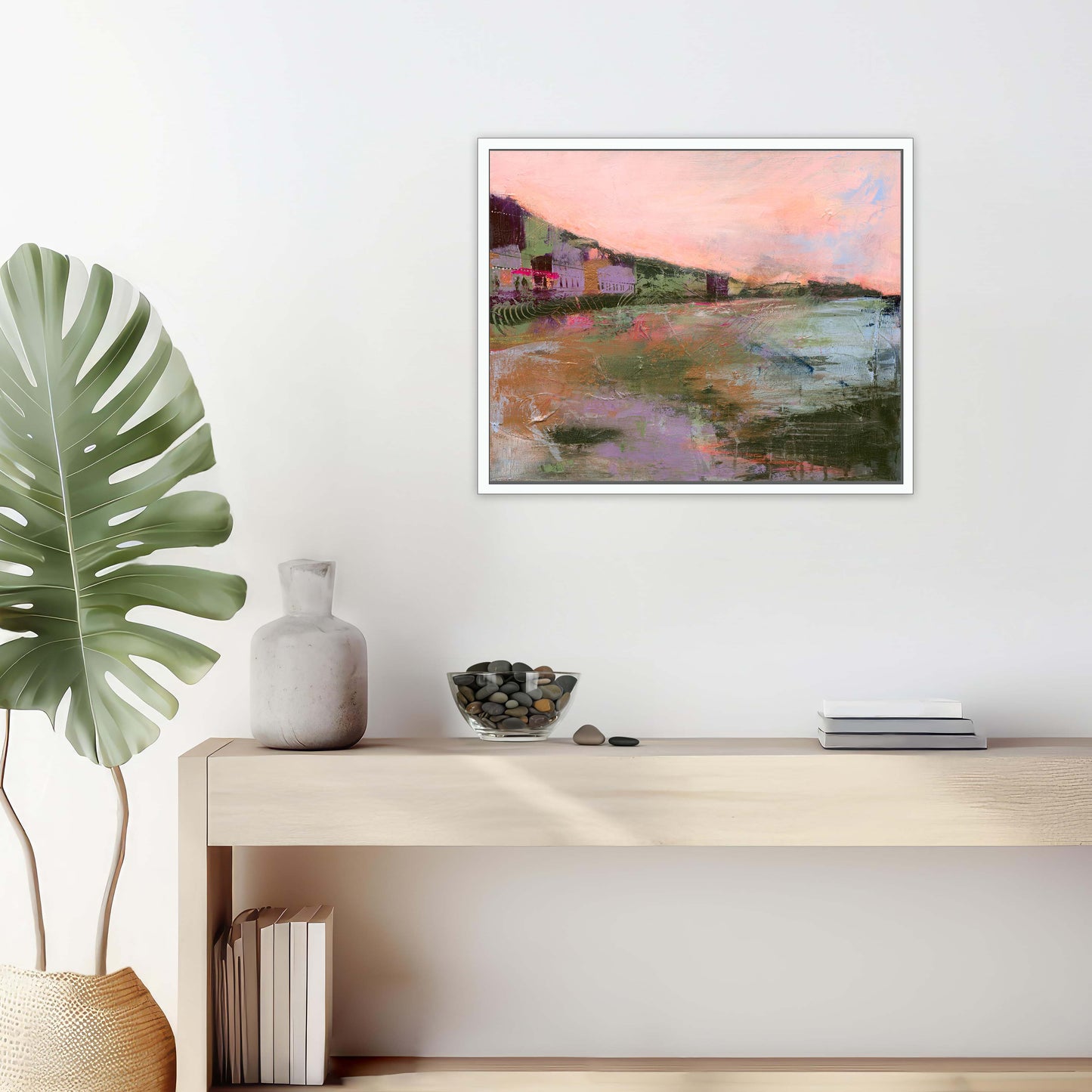 Meet Me Before The Sun Sets - Original Abstract - Painting of Porthmeor St Ives Cornwall