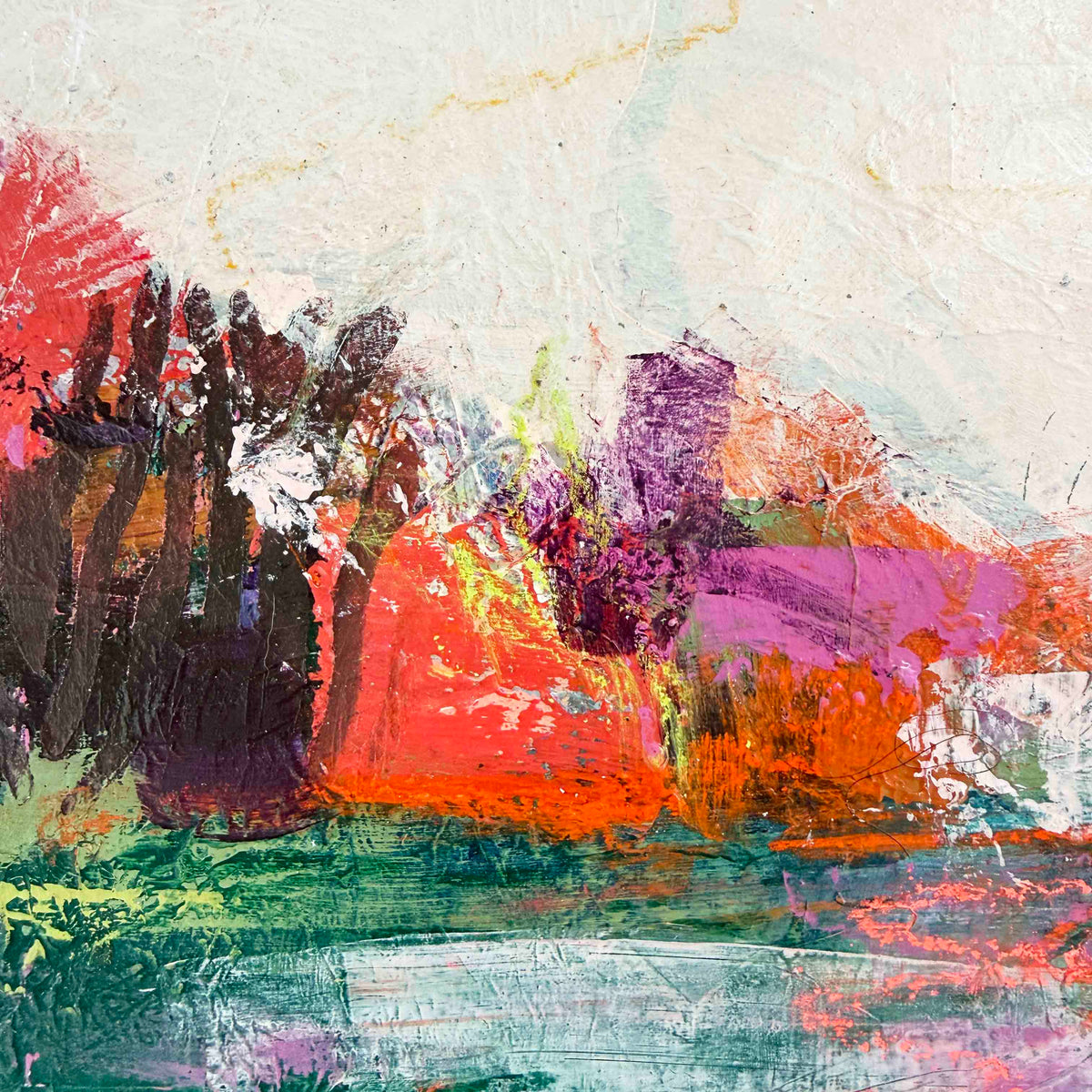 Quiet Waterline - Abstract Painting