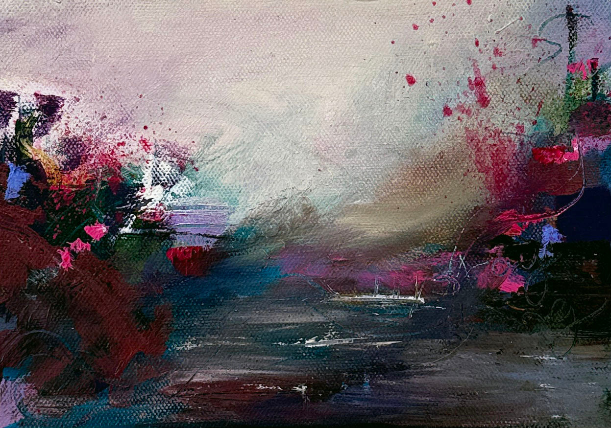 Strength That Blooms- Small Original Abstract Painting