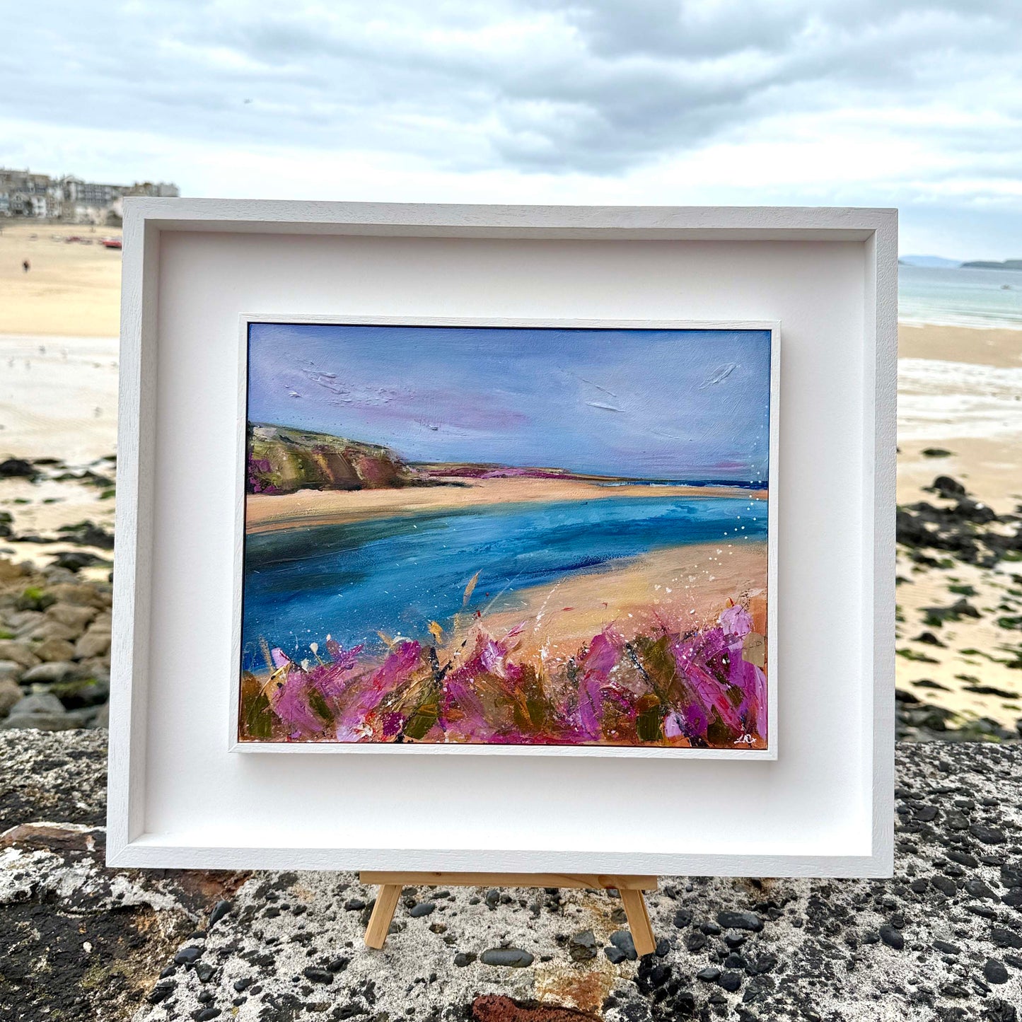'Summer Fun' Seascape Painting - Hayle Estuary Cornwall