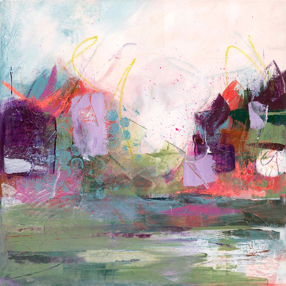 The Tide Turns Bright - Abstract Painting