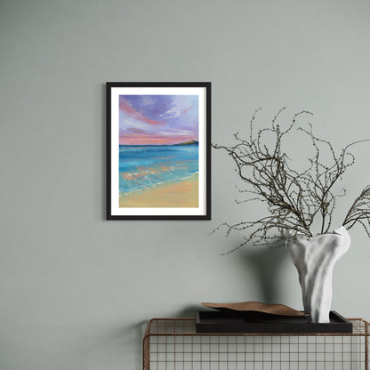 Leana Robinson Art print of the island at porthmeor beach