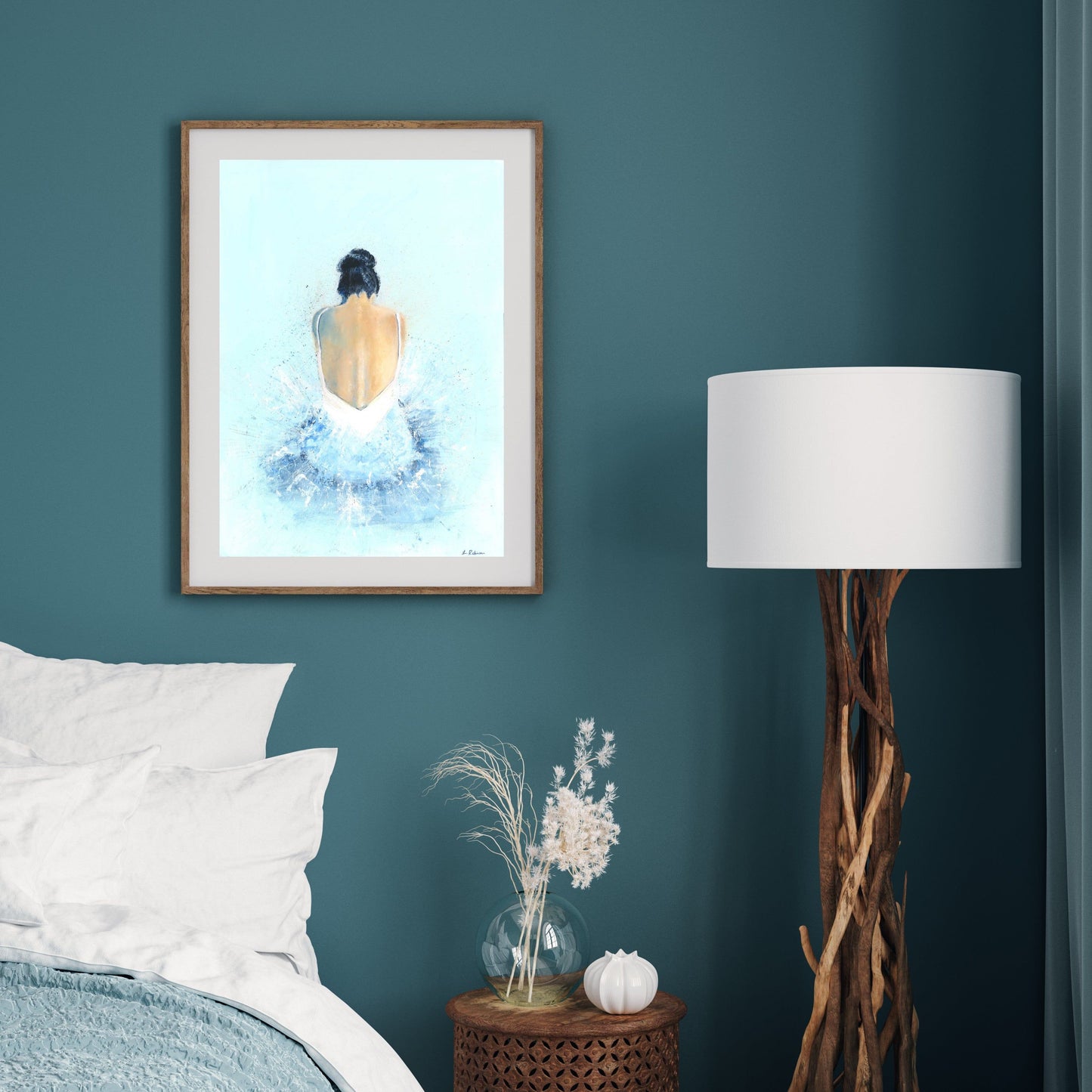 Blue Ballerina Acrylic Print