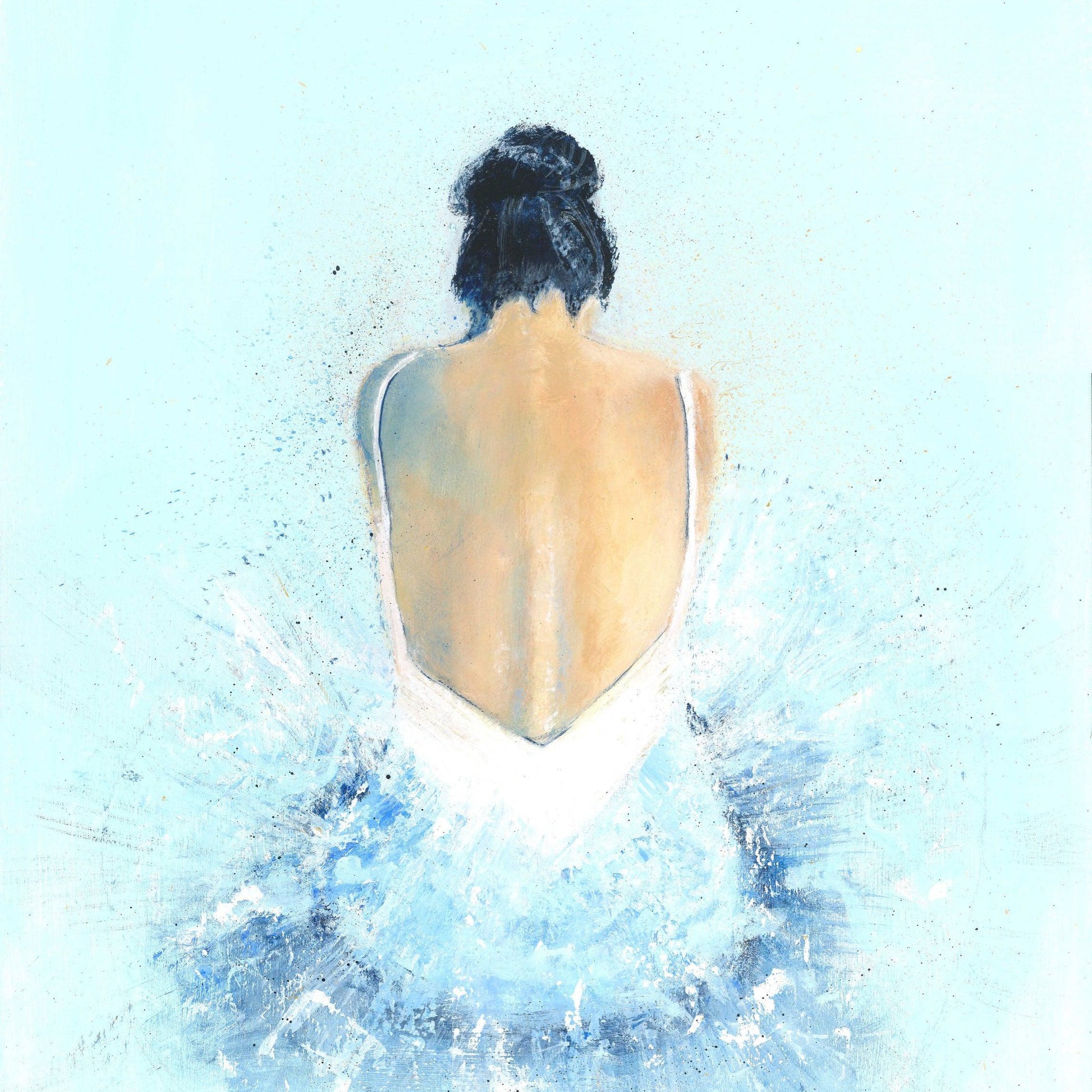 Blue Ballerina Acrylic Print